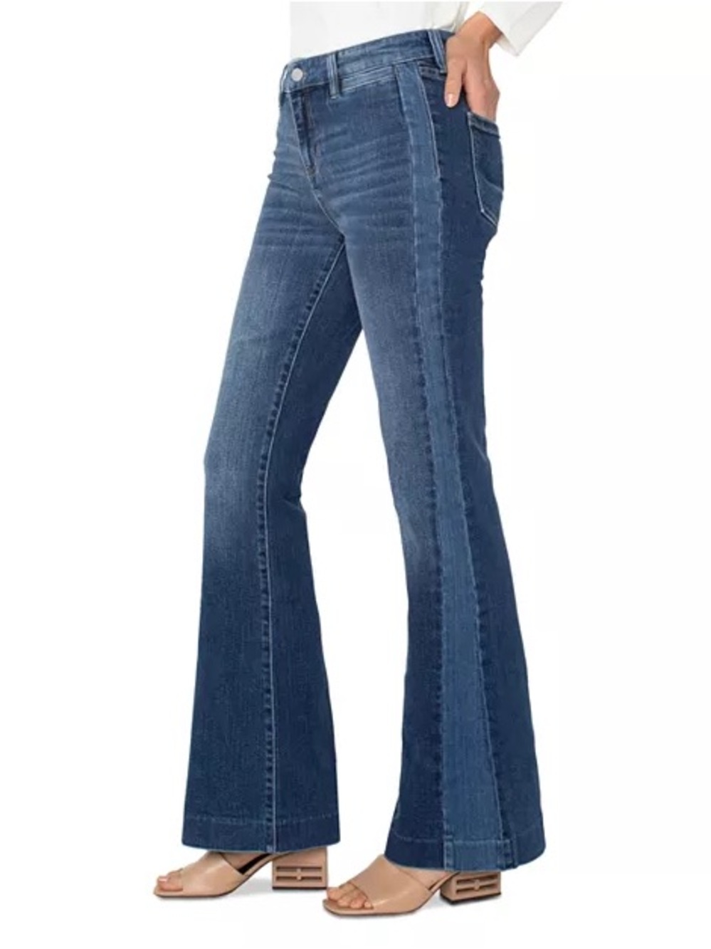Liverpool Hannah Flare Jeans in Ridgley 2 Tone 70’s bohemian Size 28